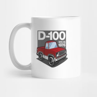 D100 - 1976 White-Based (Bright Red) Mug